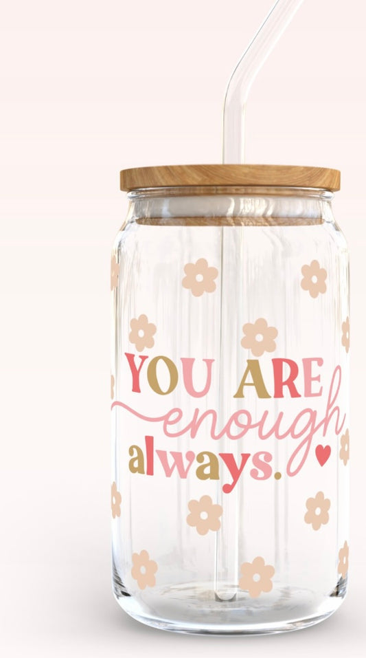 Frosted glass can you are enough. Always