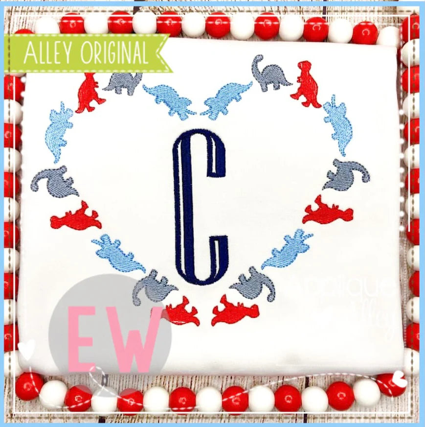 Emb - boy or girl Dino heart