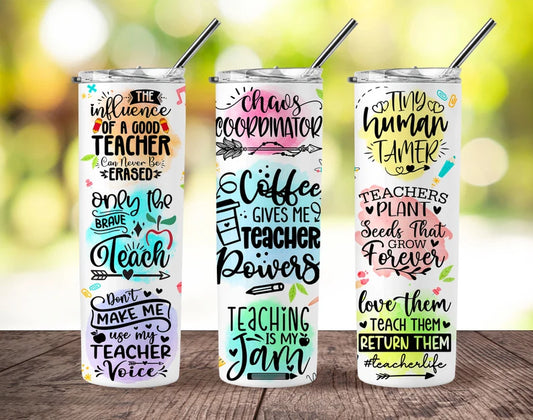 Teacher powers tumbler