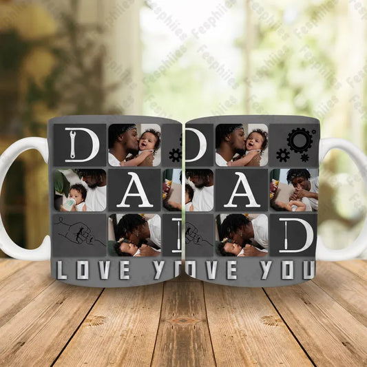 15 oz photo dad love you mug