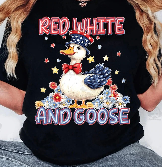 Red white and goose