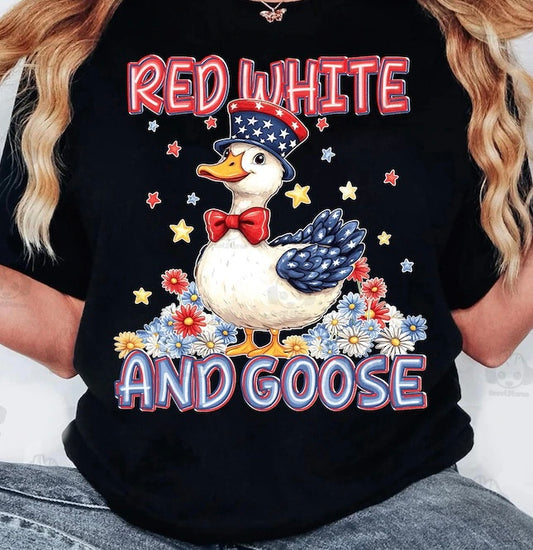 Red white and goose