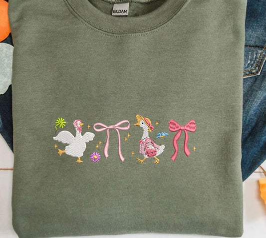 Emb - spring goose coquette