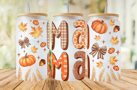 Frosted glass can mama