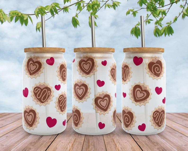 Frosted glass can sweet treats