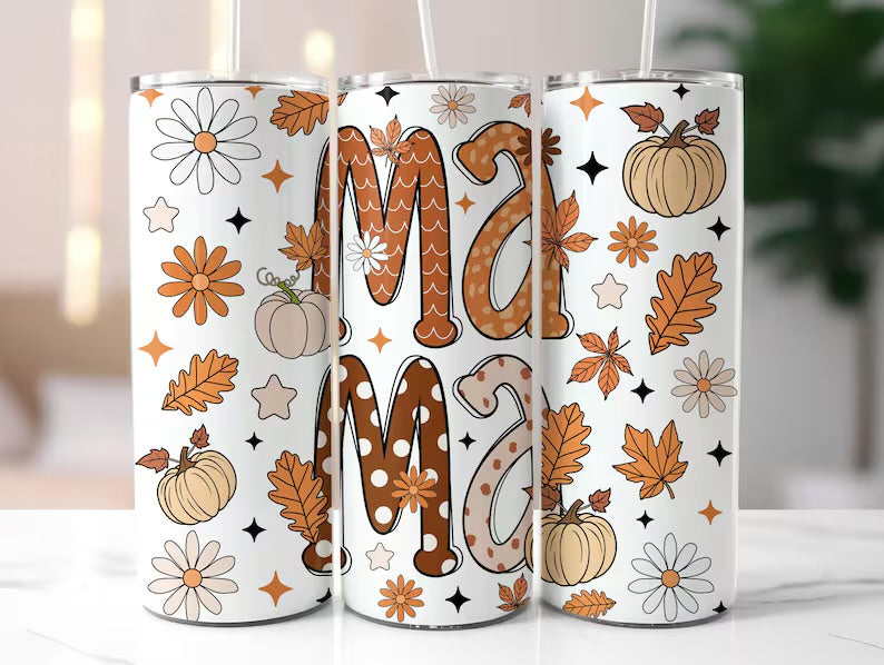 Fall mama tumbler