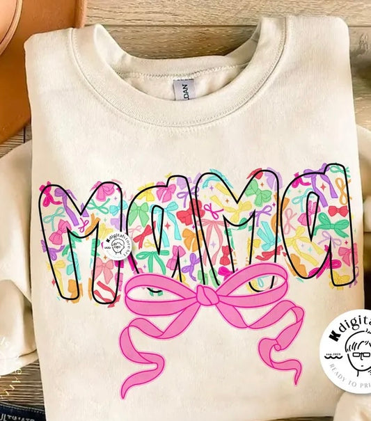 Colorful mom & bows