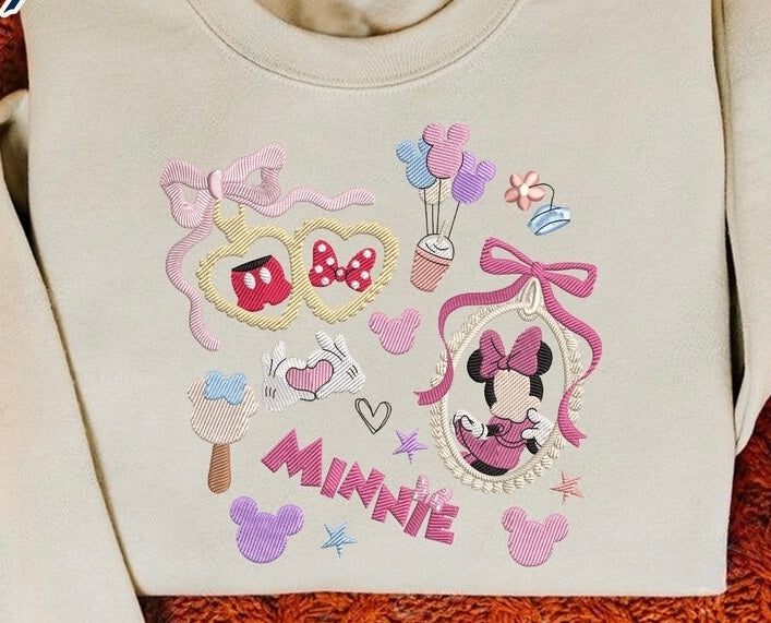 Emb - girly mouse & bow