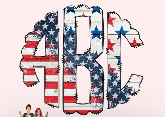 Sub - monogram flag name