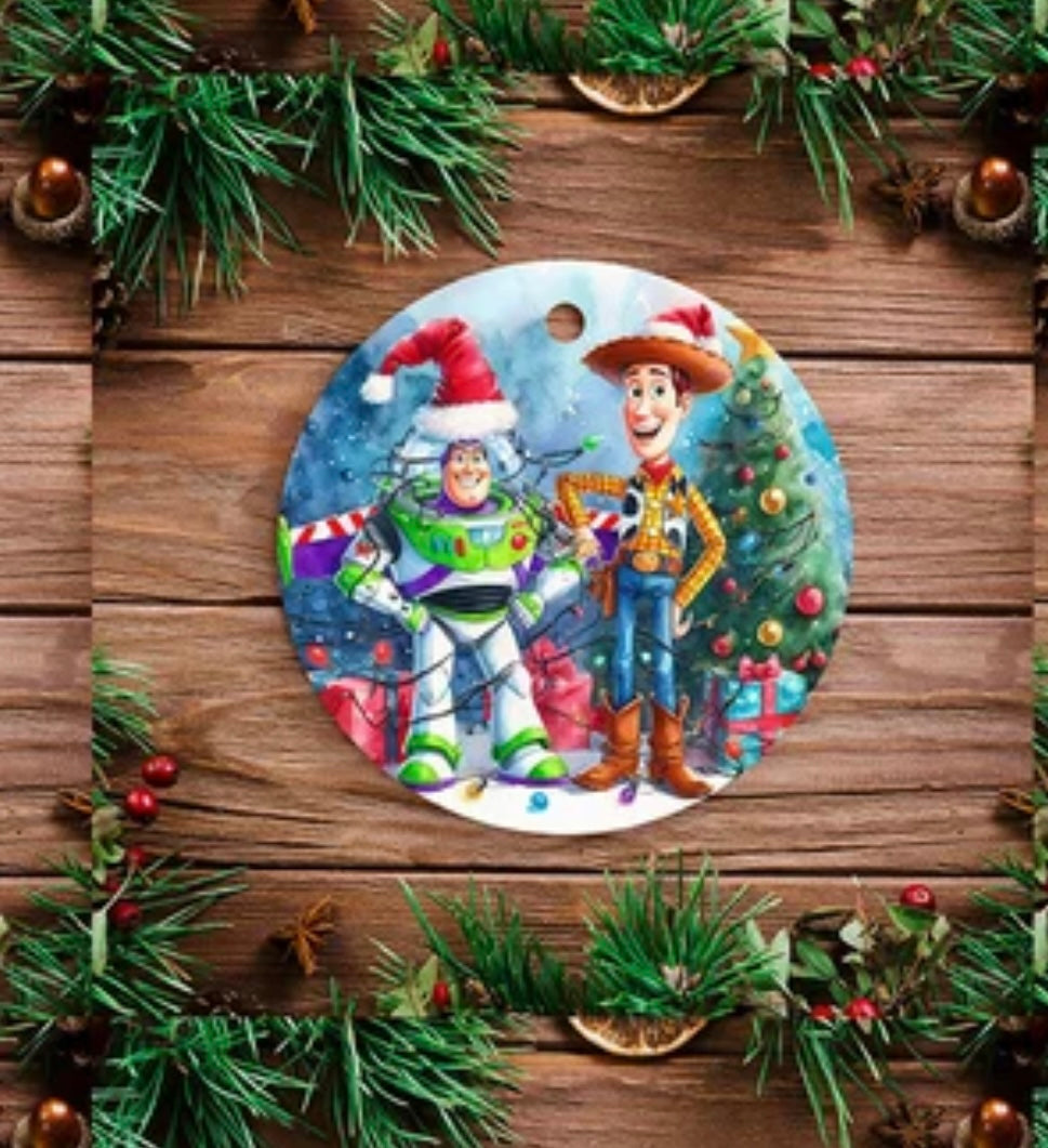 Buzz & woody ornament