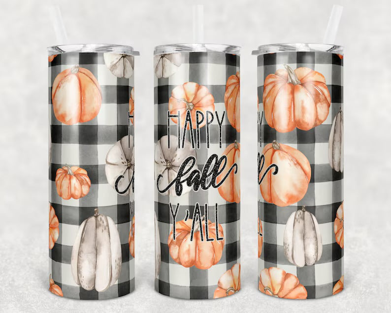 Happy fall yall tumbler