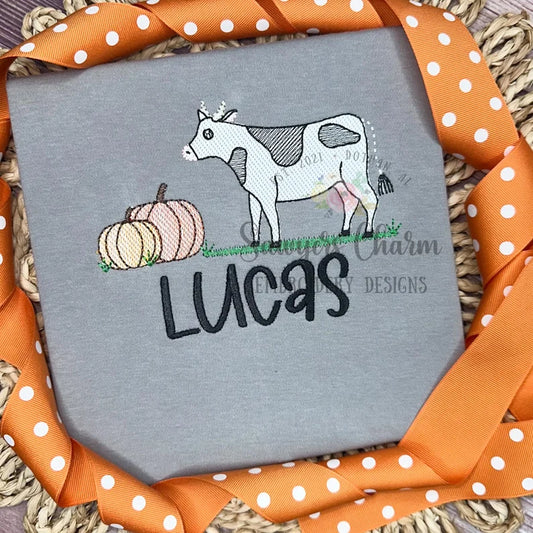 Emb - fall cow