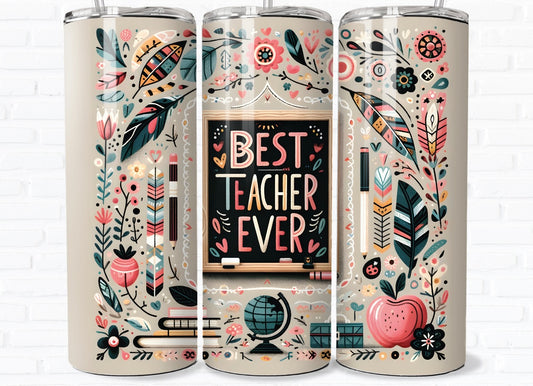 Best teacher ever tumbler