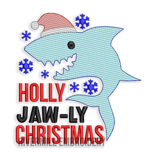 Emb - holly jaw-ly Christmas