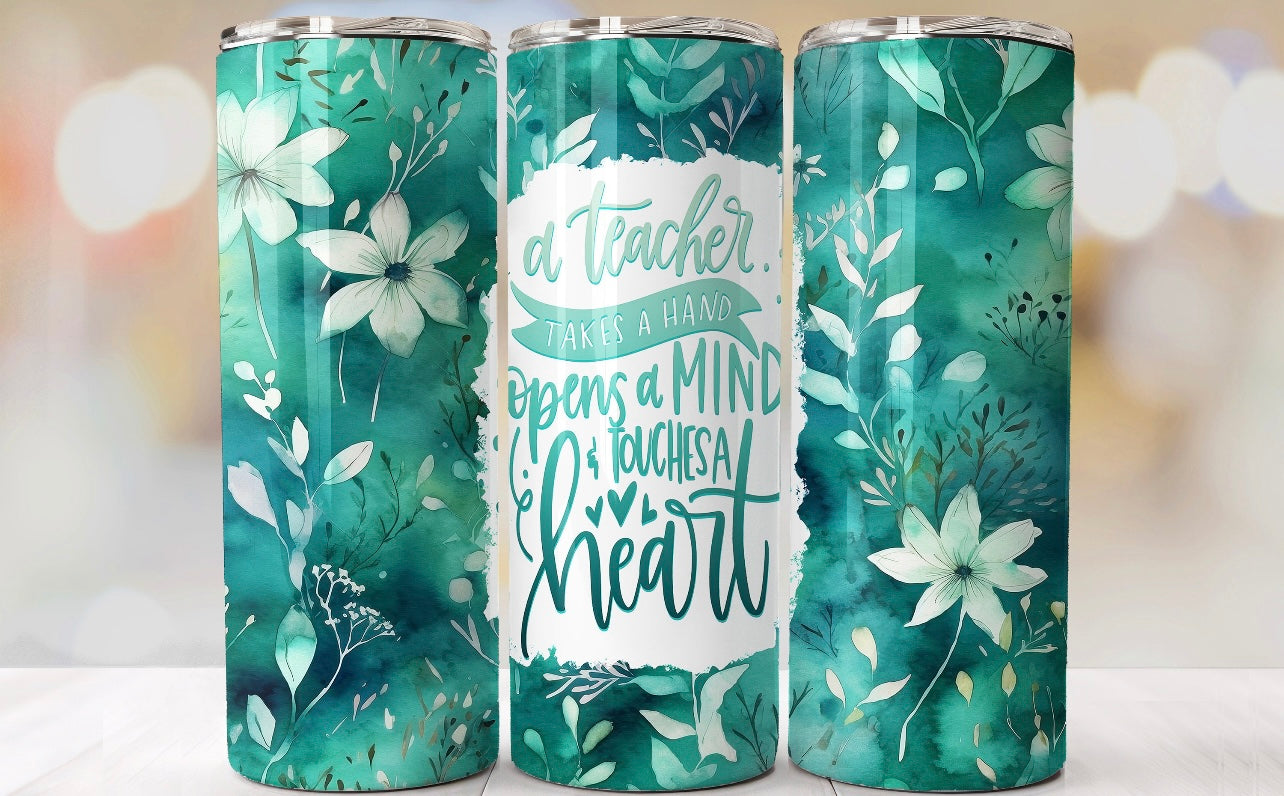 Hand mind heart tumbler