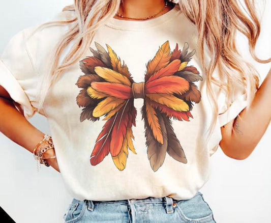 Sub - bow turkey feathers