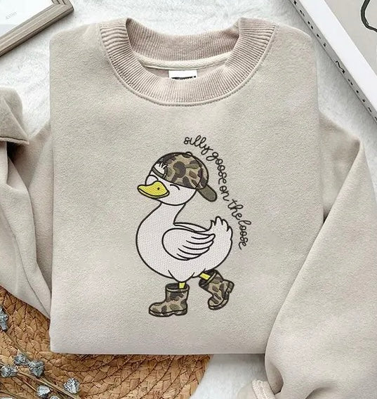 Emb - boy camo silly goose