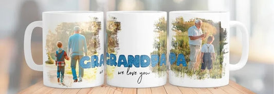 15 oz photo grandpa we love you mug