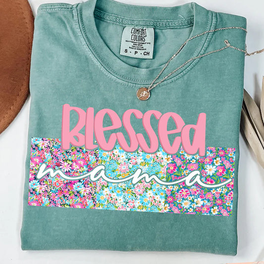 Floral blessed mama