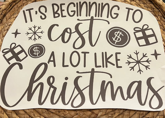 Adult it’s beginning to cost a lot like Christmas