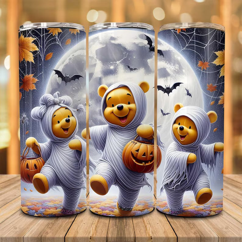 Halloween pooh tumbler