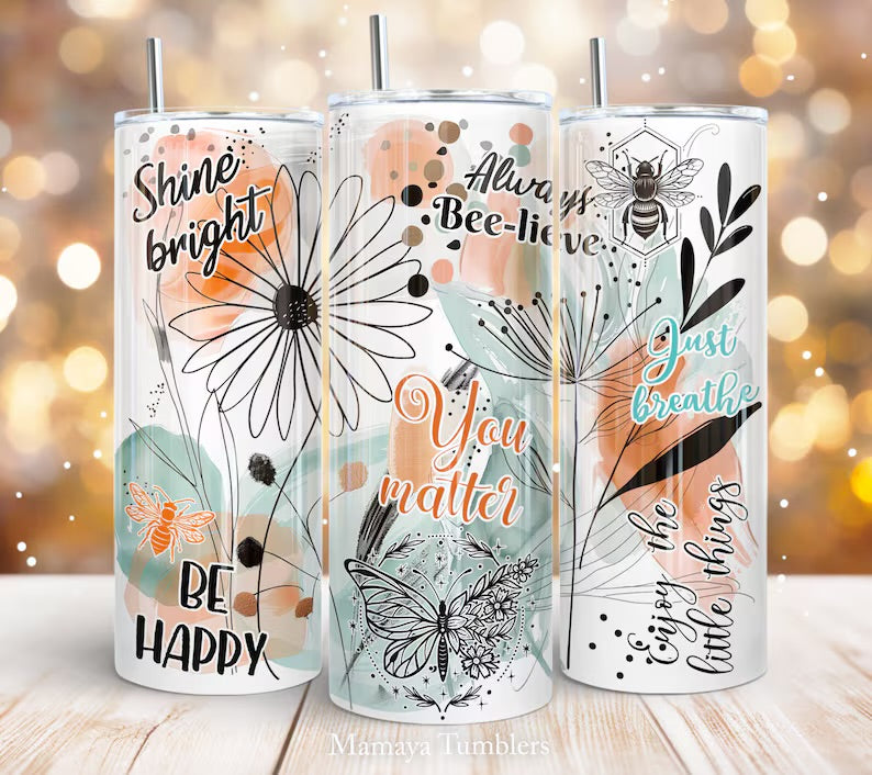 Affirmation tumbler