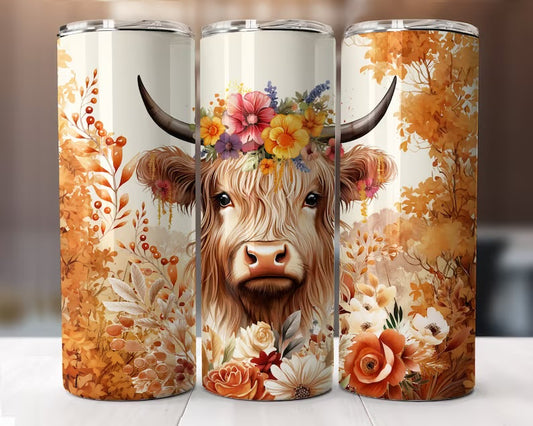 Fall cow tumbler