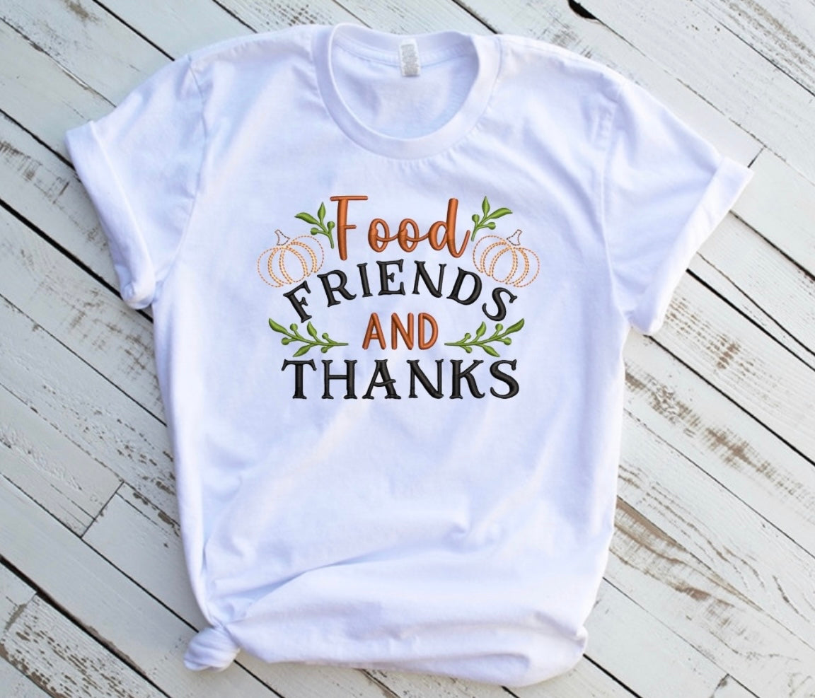 Emb - food friends and thanks