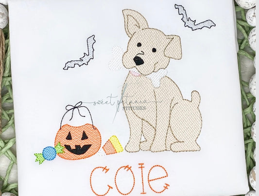 Emb - Halloween dog