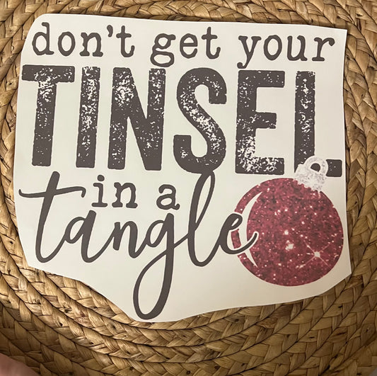 Adult don’t get your tinsel in a tangle