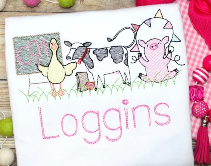 Emb - farm animals school