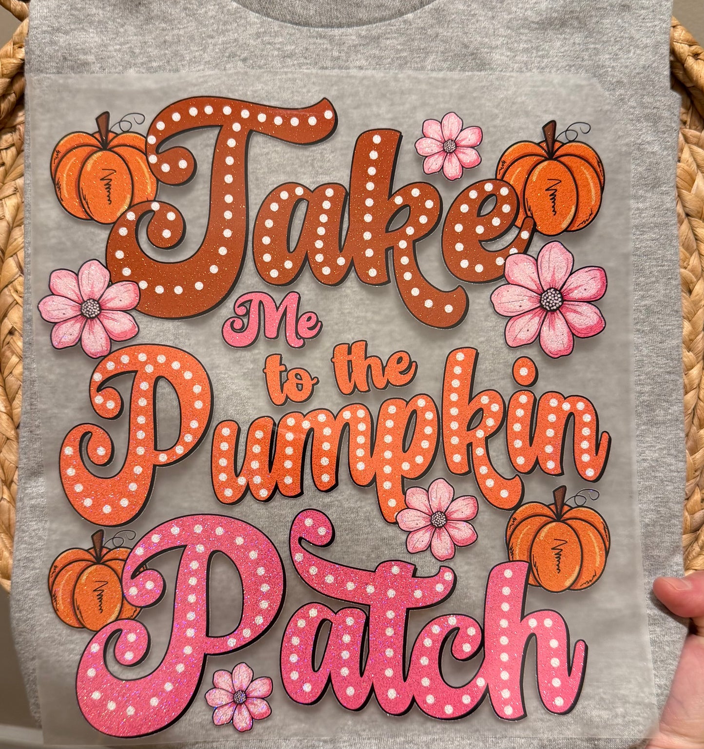 Glitter take me to the pumpkin patch
