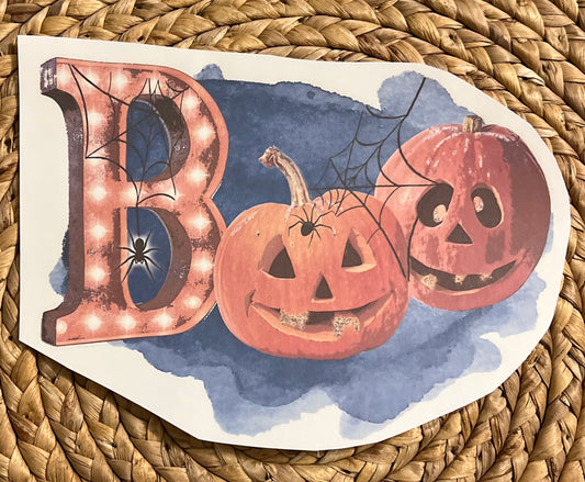Toddler pumpkin boo