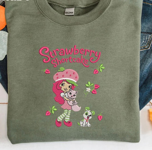 Emb - strawberry dog & cat