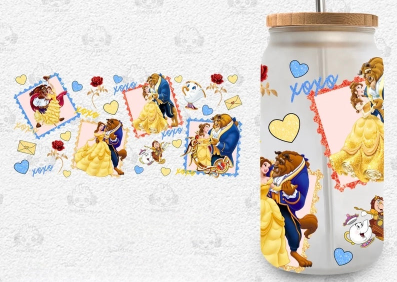 Frosted glass can beauty love