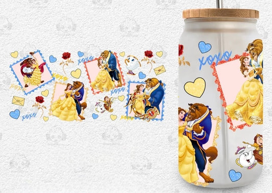 Frosted glass can beauty love