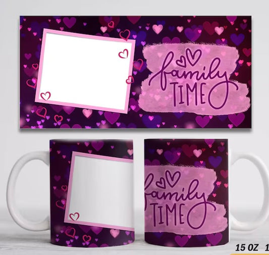 15 oz photo family time mug