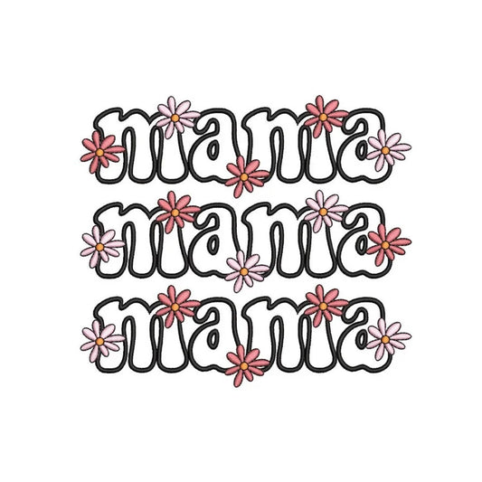 Emb - flower mama