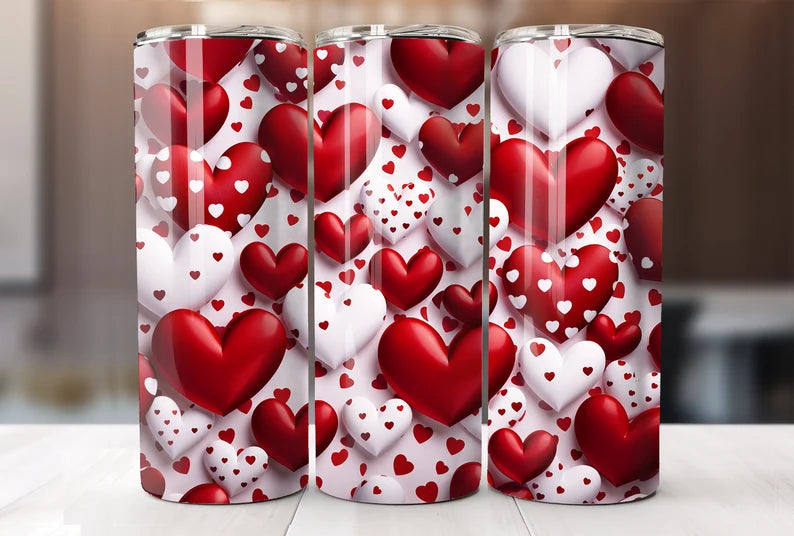Hearts tumbler