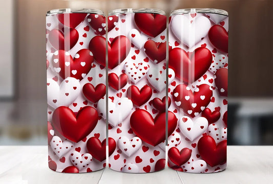 Hearts tumbler