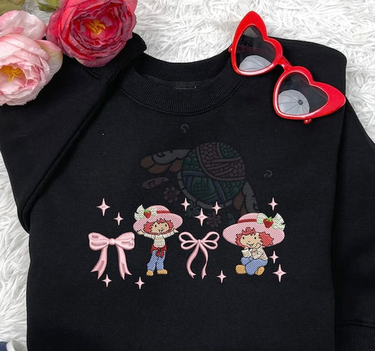 Emb - strawberry & bows
