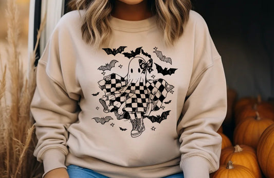 Checkered girly ghost