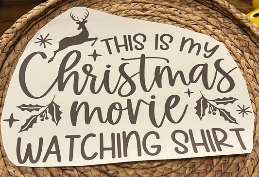 Adult Christmas movie watching shirt