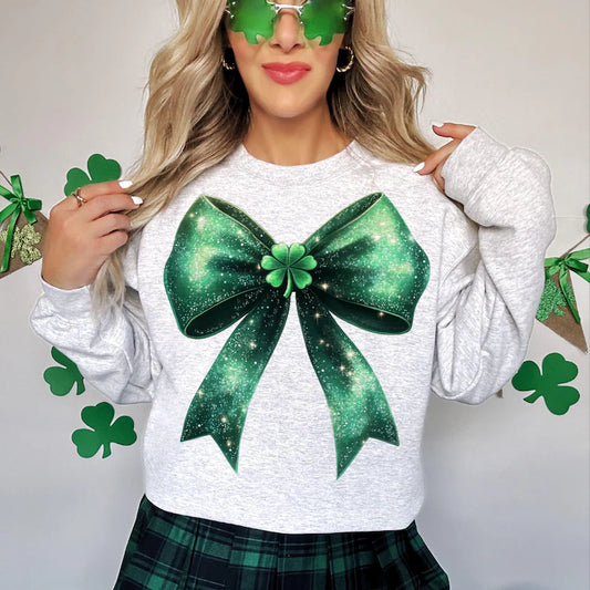 Sub - green shamrock bow