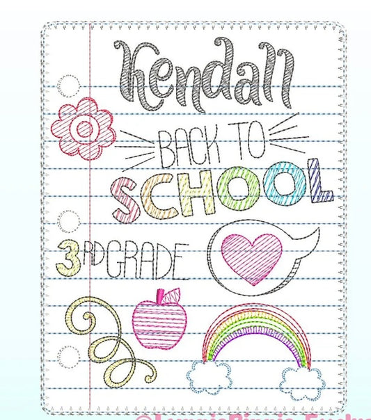 Emb - girl school paper