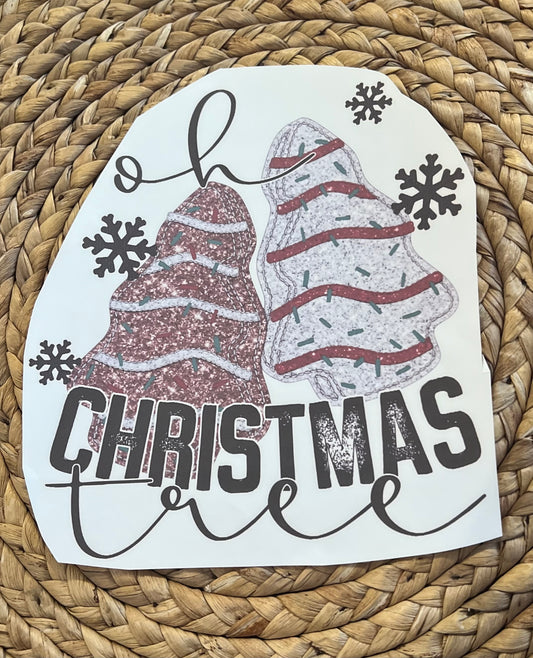 Toddler oh Christmas tree cake