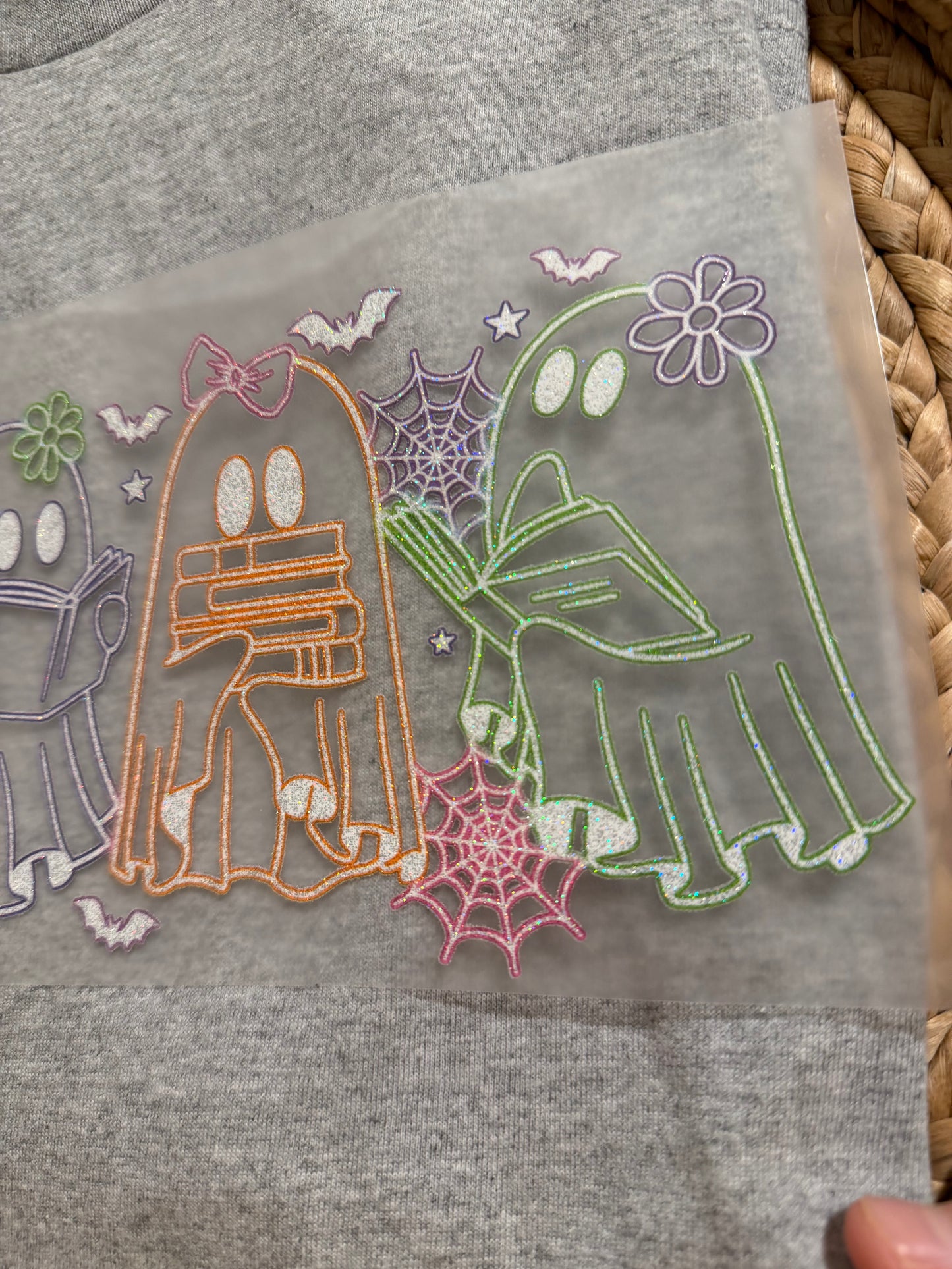 Glitter ghosts reading