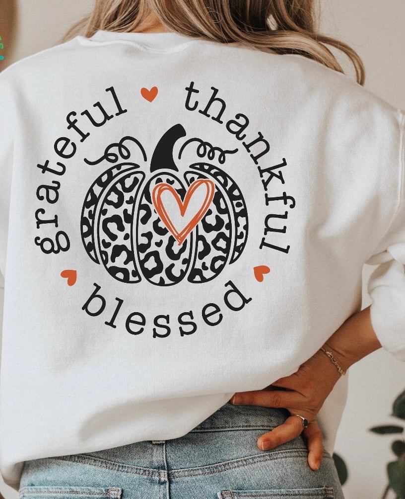 Sub - grateful thankful blessed