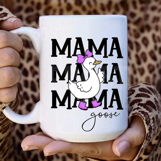 15 oz purple mama goose mug