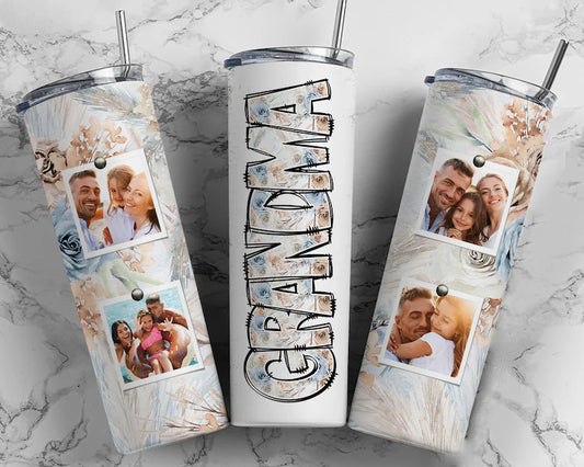 Floral grandma tumbler